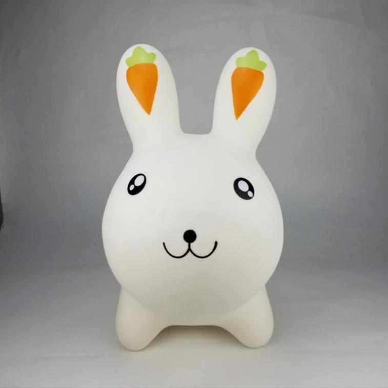 Đồ chơi thú nhún hình thỏ trắng Toys House chính hãng tặng kèm bơm