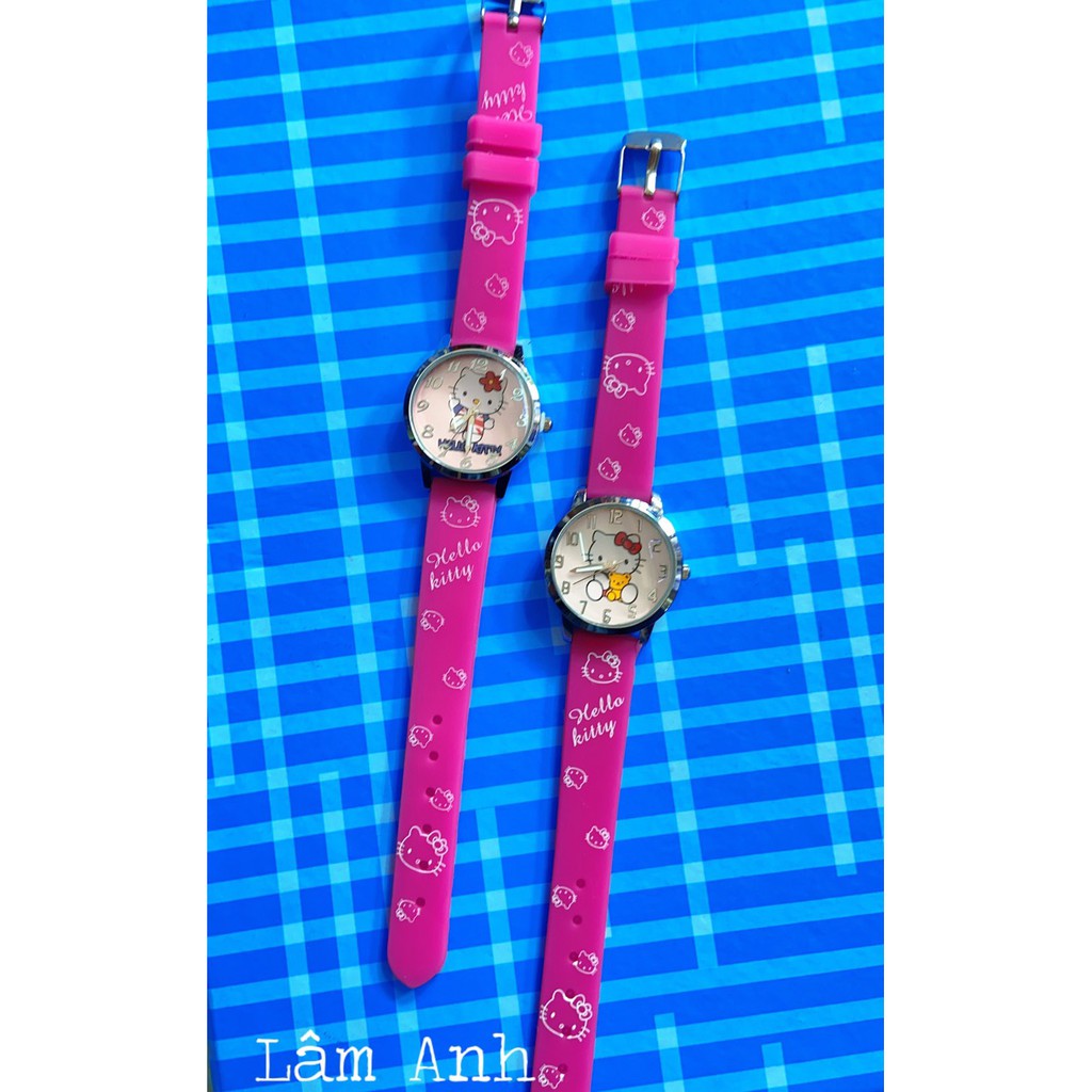 Đồng Hồ Mèo Hồng Bé Gái Dây Silicon Chống Nước | BigBuy360 - bigbuy360.vn