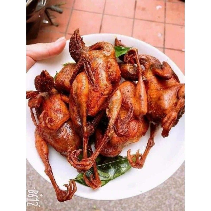 79k 10 con  chim cút ướp lá mắt mật