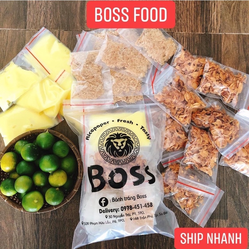 Bánh tráng bơ chà bông❤️Freeship❤️ bánh tráng Boss