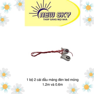 1 bộ 2 cái đầu máng đèn led mỏng 1.2m và 0.6m