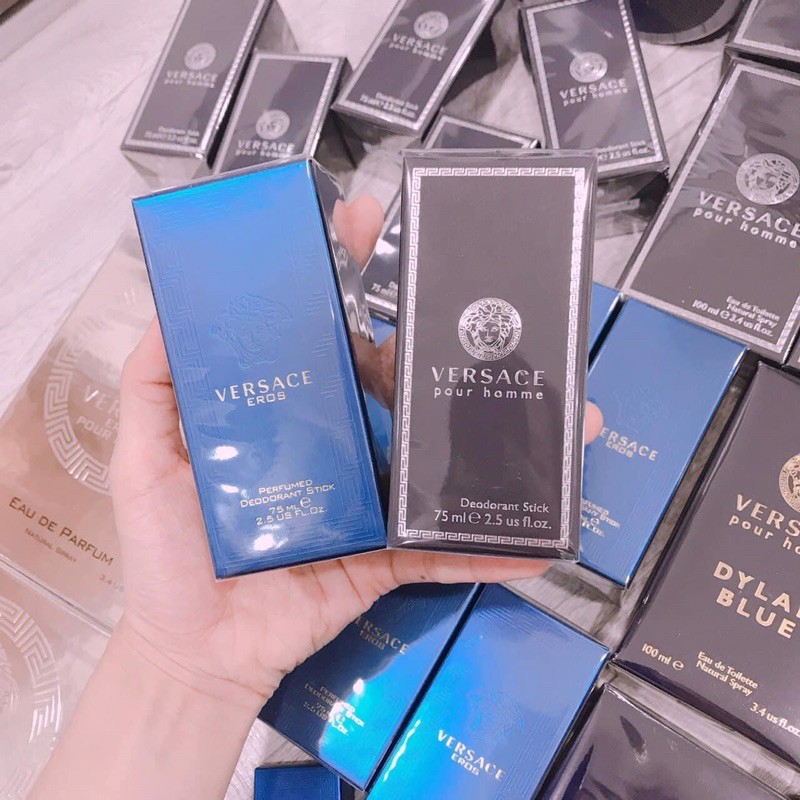 LĂN KHỬ MÙI NƯỚC HOA NAM VERSACE EROS & VERSACE POUR HOMME