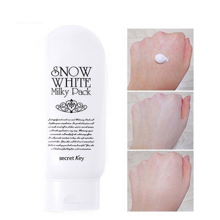 Kem dưỡng trắng da toàn thân body Secret Key Snow White Milky Pack 200g