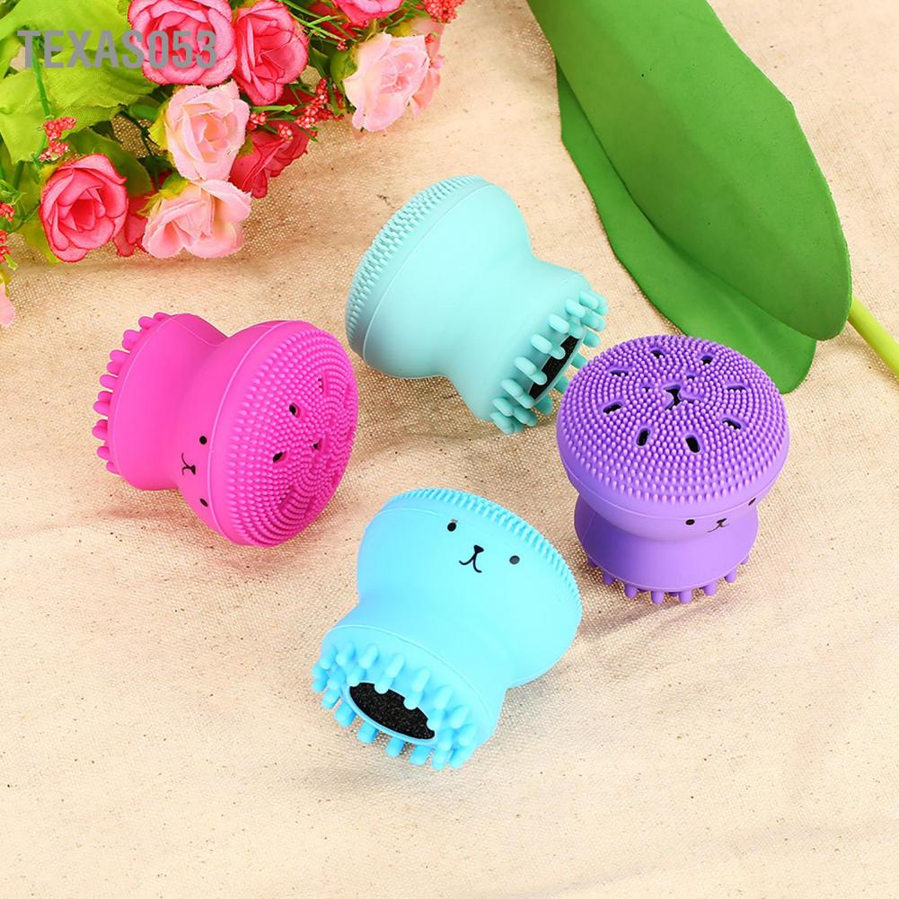 [Hàng mới về] Cọ rửa mặt hình bạch tuộc mát xa tẩy tế bào chết hiệu quả