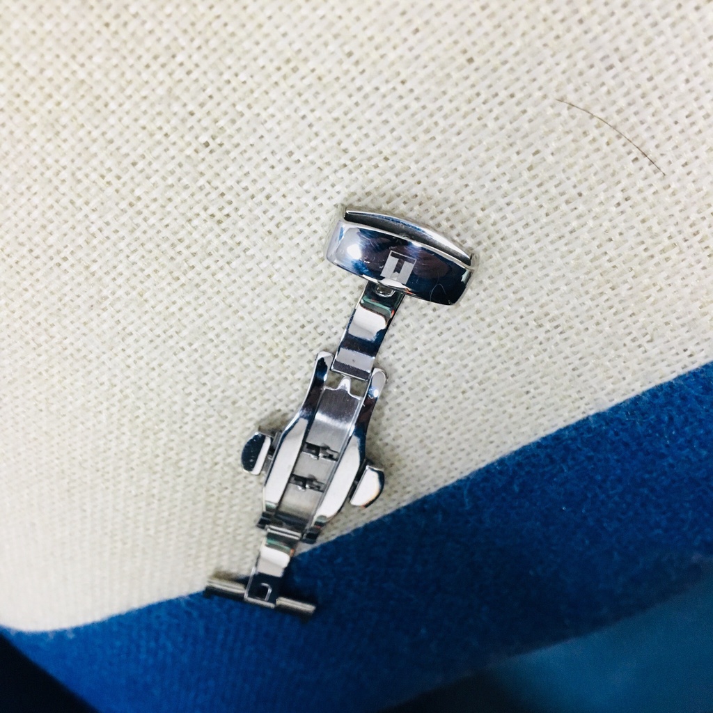 Khóa Bấm thông minh đồng hồ TISSOT cao cấp chất liệu thép 361 không gỉ màu vàng, trắng