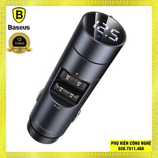 Tẩu sạc đa năng dùng cho xe ô tô Baseus Energy Column Car Wireless MP3 Charger Bluetooth 5.0