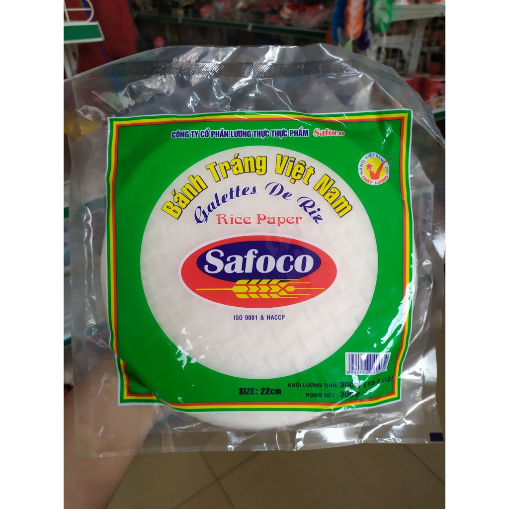 Bánh tráng ăn liền Safoco gói 200g,300g