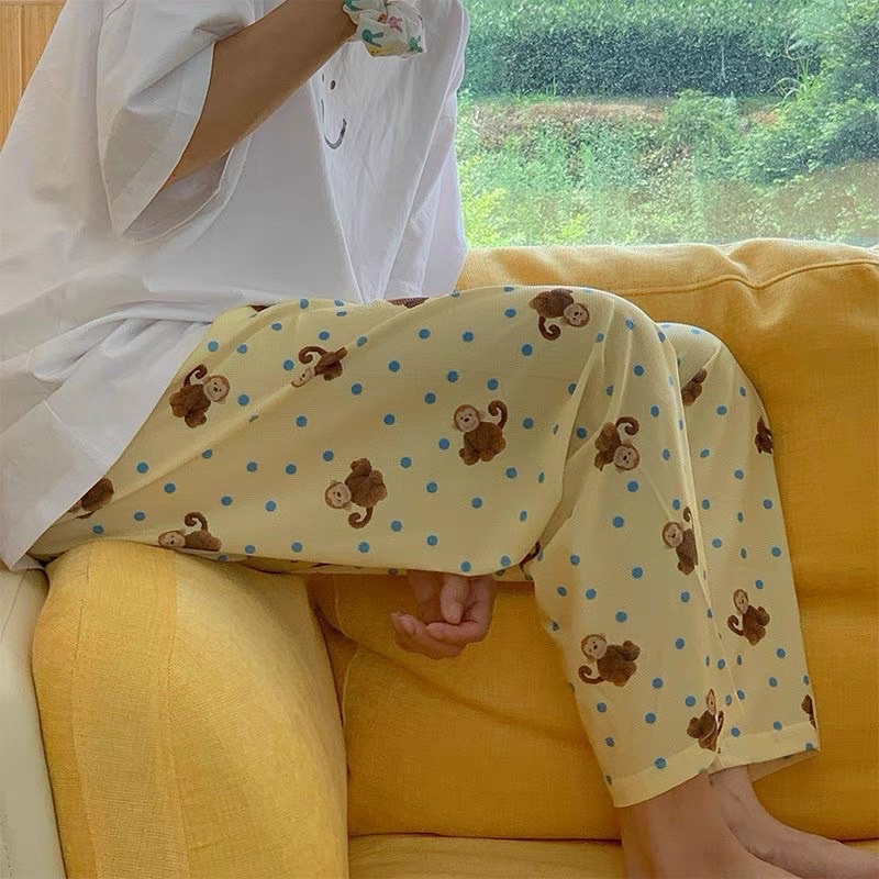Quần thun cute - Chất Thun Lạnh - Dành cho người dưới 55kg