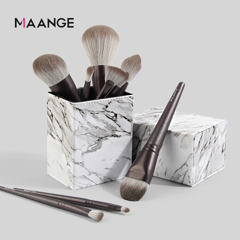 Bộ cọ trang điểm MAANGE 14 cái chuyên nghiệp cọ Makeup với xô đựng đồ