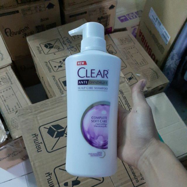 Dầu gội Clear Tím Thái Lan Complete Soft Care 480ml - BX3763