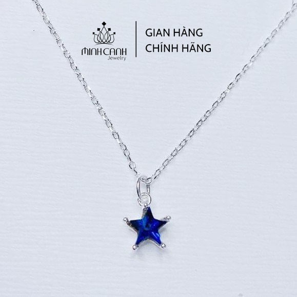 Dây Chuyền Bạc Ngôi Sao Xanh Mini - Minh Canh Jewelry