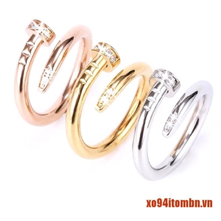 Nhẫn Khắc Chữ Cartier Sáng Tạo Độc Đáo