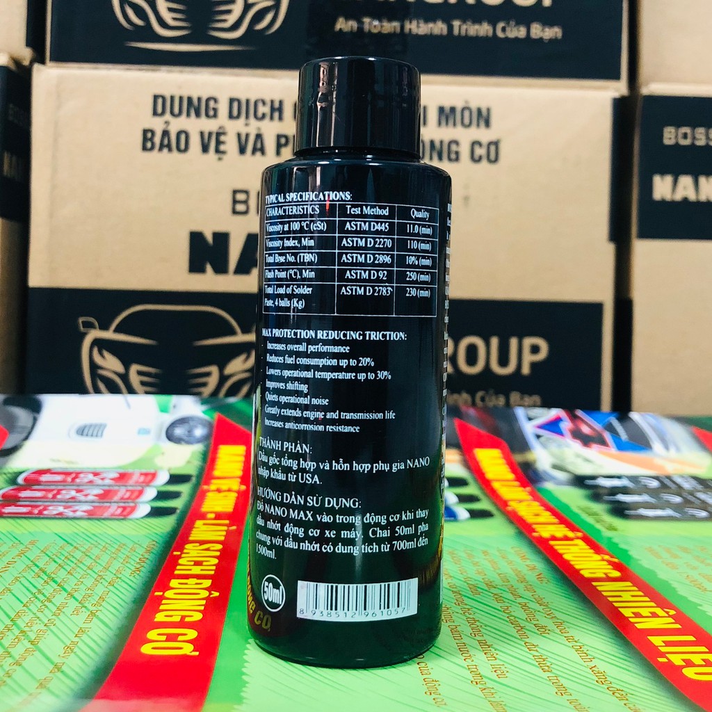 Dung Dịch Súc Rửa Động Cơ Xe Máy Chống Mài Mòn, Phục Hồi Và Bảo Vệ Động Cơ NANO MAX