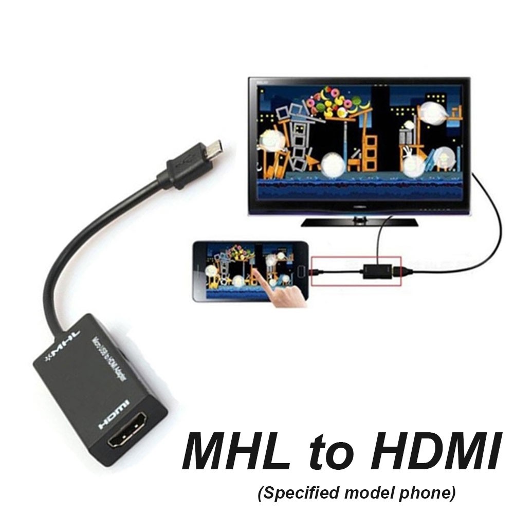 Bộ chuyển đổi Micro USB 2.0 Cáp chuyển đổi MHL sang HDMI Cáp chuyển đổi âm thanh HD HD từ nam sang nữ