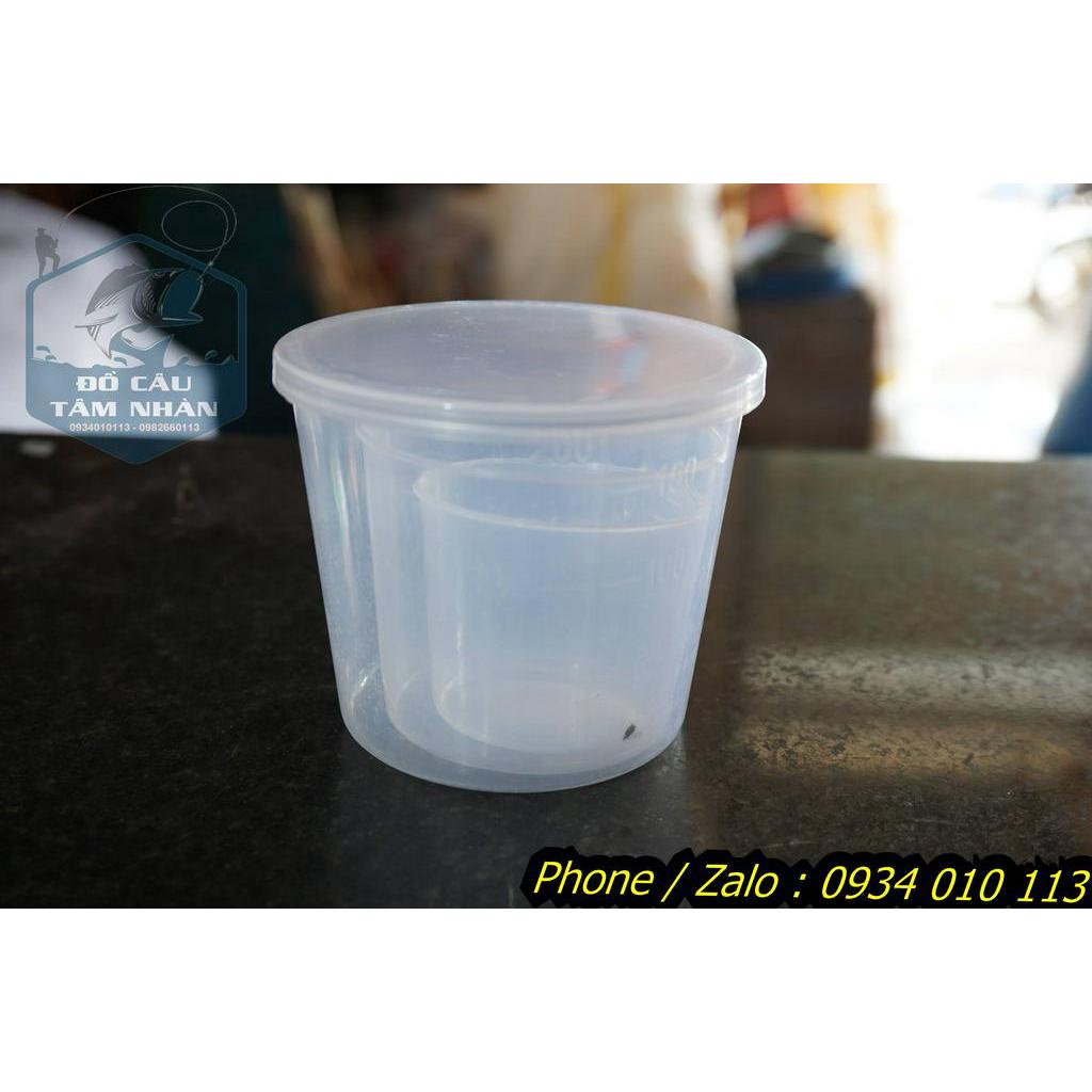 Bộ 3 ly nhựa đong mồi giúp pha mồi chính xác,