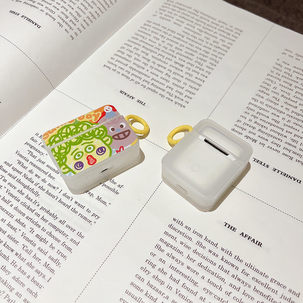 Vỏ Bảo Vệ Hộp Sạc Tai Nghe Airpod 2 pro 3 Bằng Silicon Mềm Họa Tiết Graffiti