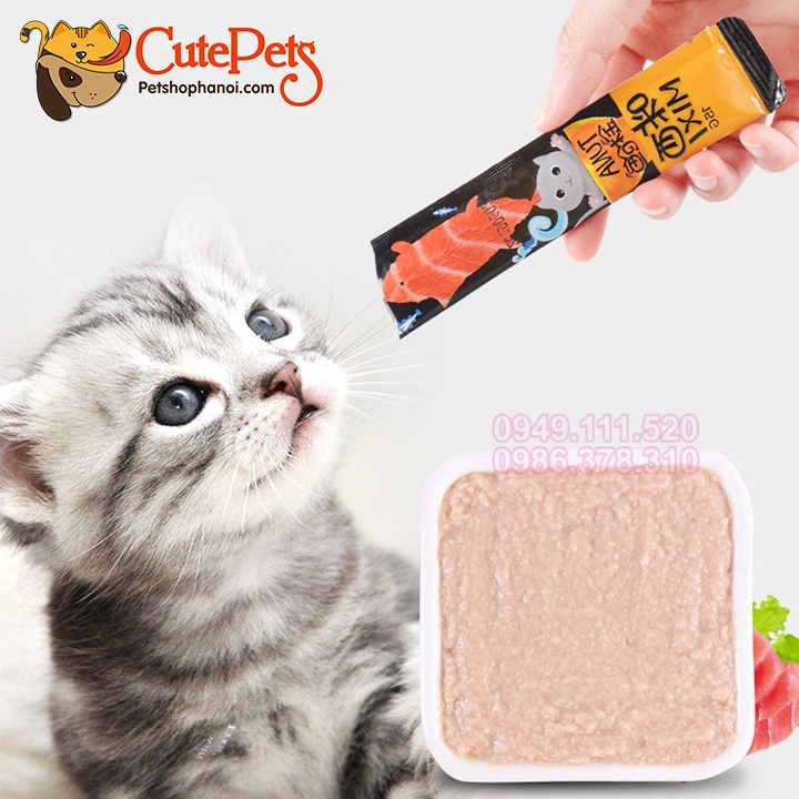 Súp thưởng cho mèo Mixi Pet Snacks 15g - Phụ kiện thú cưng Hà Nội