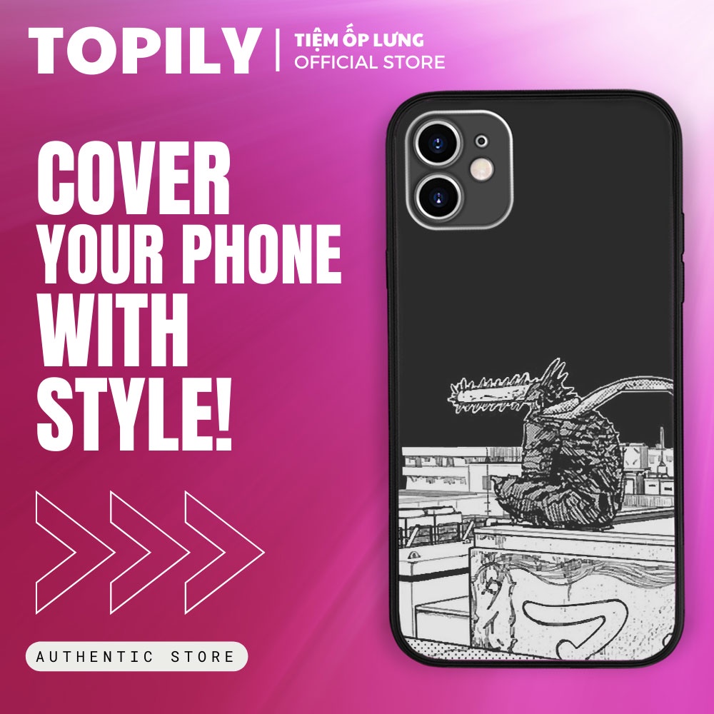 Ốp đt CHAINSAW MAN IPHONE TOPILY  đủ mẫu 6/7/8/Plus/11/12/13/14/Pro/Max/X/XS-LAK0024637