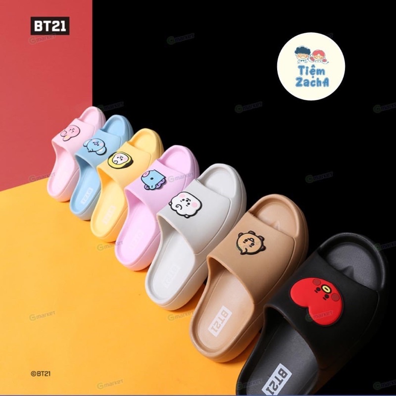 LINE FRIENDS BT21 BABY JOY SLIPPERS DÉP BÁNH MÌ BABY BT21