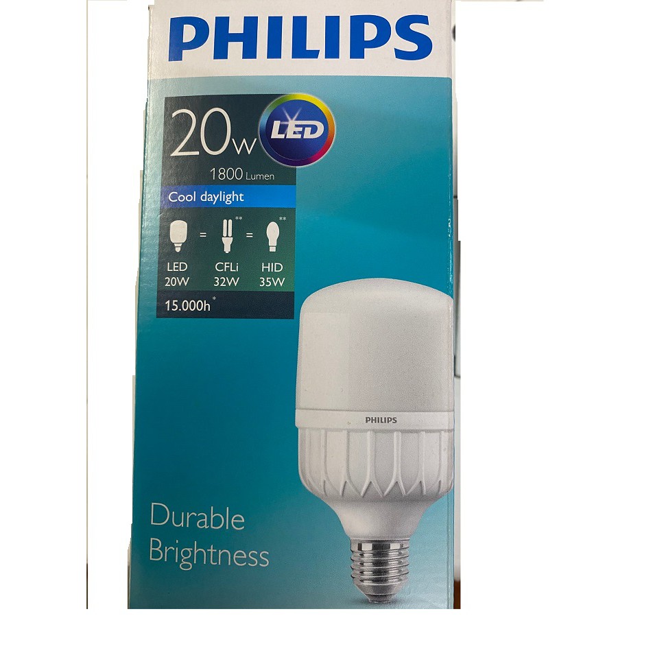 Bóng đèn Philips LED TForce core 22W HB E27- Ánh sáng trắng/ Ánh sáng vàng | BigBuy360 - bigbuy360.vn