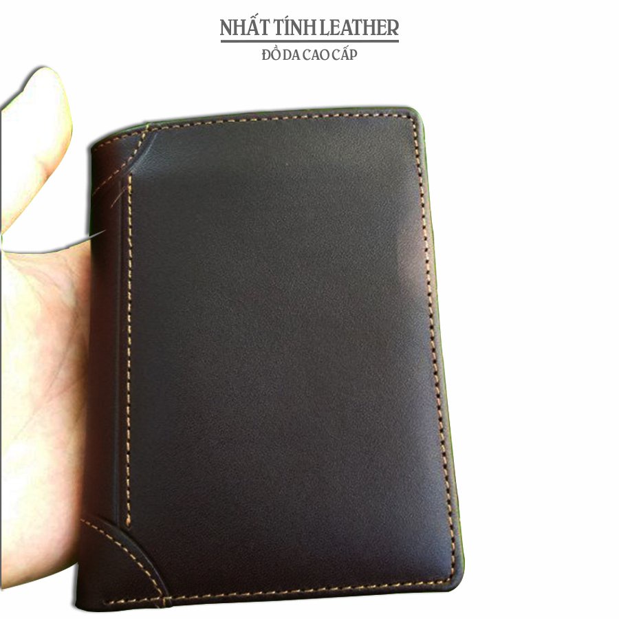 Ví da bò nam gọn gàng tiện dụng chính hãng Nhất Tính leather N001