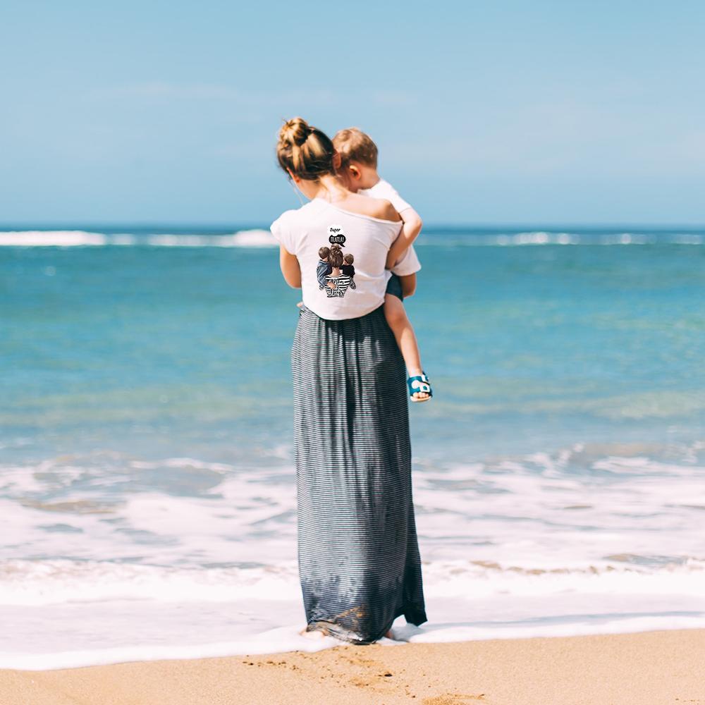 Miếng Dán Ủi Quần Áo Thủ Công Họa Tiết Chữ Mom &amp; Dad