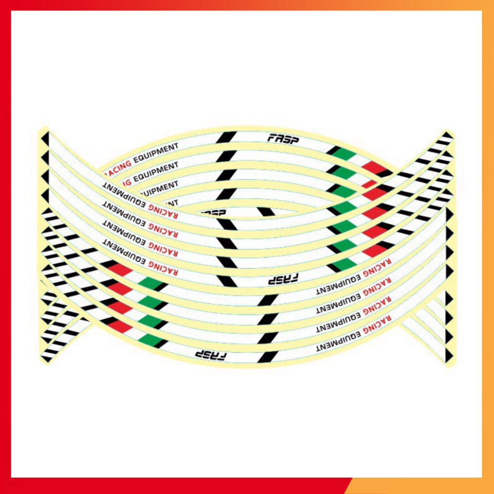 Tem Chỉ Phản Quang cho mâm xe  kiêu motor sport, performance,yamaha