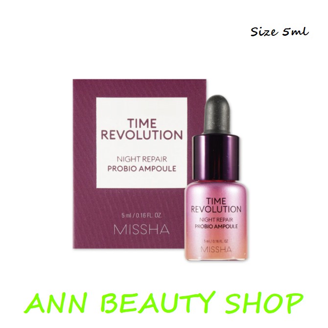 Minisize Dùng Thử Missha Dòng Time Revolution Night Repair Probio