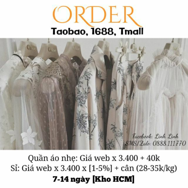Order quần áo Quảng Châu [HCM]