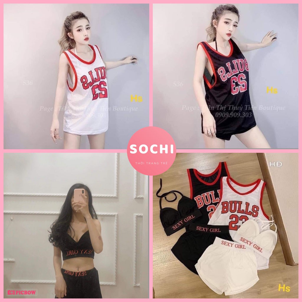 Set 3 Bull 23 Lưới ( Sexy Girl) Chất Cotton