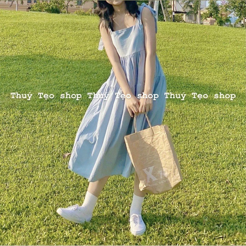 Váy hai dây thô đũi quai bản to điều chỉnh dây - ( sẵn/ảnh thật) | BigBuy360 - bigbuy360.vn
