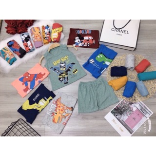 Bộ ba lỗ cho bé trai   🎁FREESHIP🎁 Quần áo cho bé Quảng Châu giá rẻ