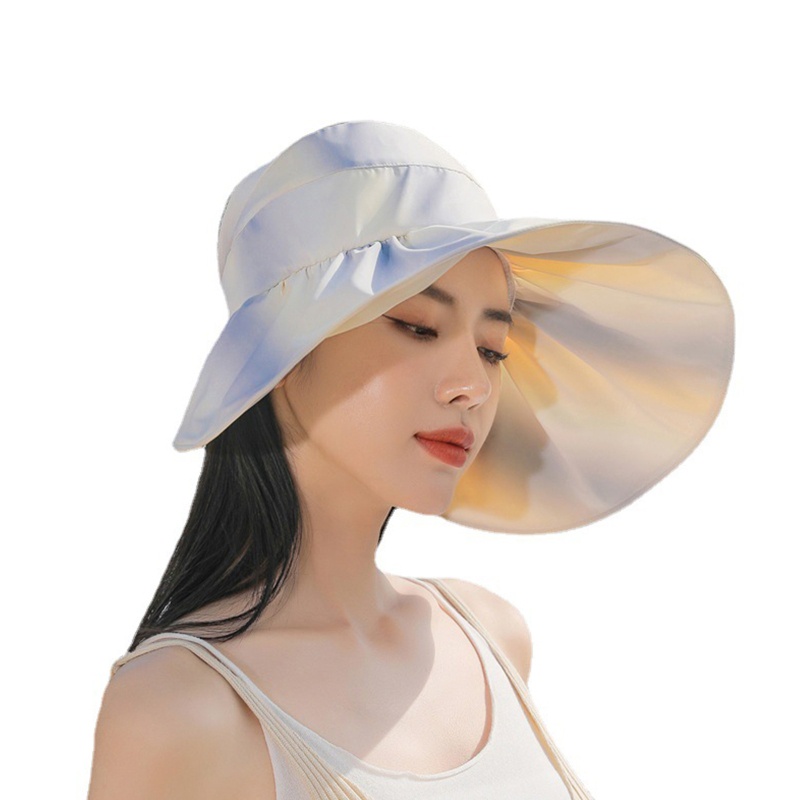 Xiangbao Nón Rộng Vành Hở Chóp Chống Tia UV Màu Cầu Vồng Thời Trang Mùa Xuân S