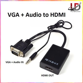 Cáp chuyển VGA sang HDMI có âm thanh