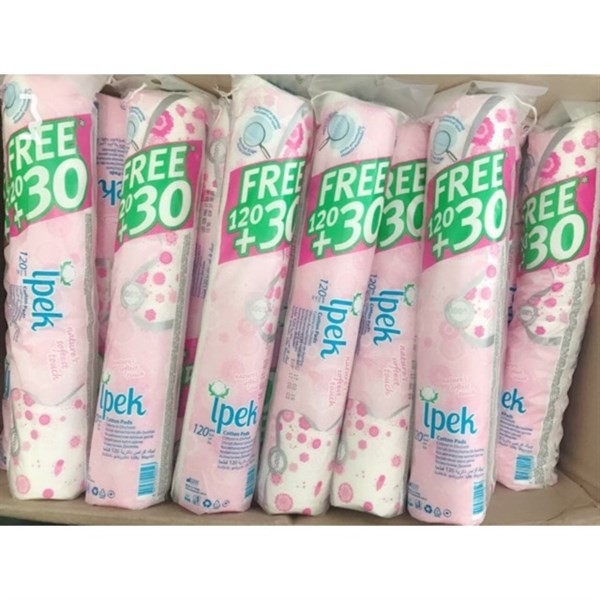 COMBO 4 GÓI Bông Tẩy Trang Ipek Cotton Pads 150 Miếng | BigBuy360 - bigbuy360.vn