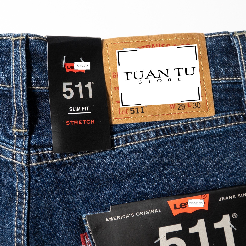 Quần Jean nam Lv 511 Made in cambodia ( Form ống đứng,chất vải co dãn,ống quần 17cm -20cm) T07 | BigBuy360 - bigbuy360.vn