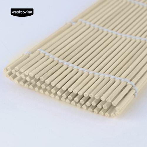 Home Sushi Rolling Maker Bamboo Material Roller DIY Mat with Rice Paddle
