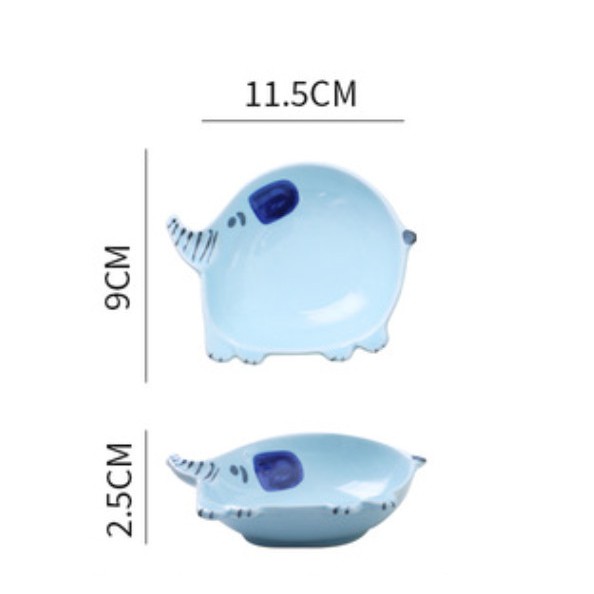 Bát sứ ăn dặm hình con voi siêu cute cho bé- Cao cấp