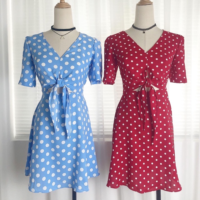 [XẢ KHO GIÁ SOCK] Váy Nơ eo cá tính - 𝙈𝙞𝙧𝙖𝙣𝙙𝙖 𝘿𝙧𝙚𝙨𝙨 - Phần chiết eo cách điệu tạo cảm giác eo thon g