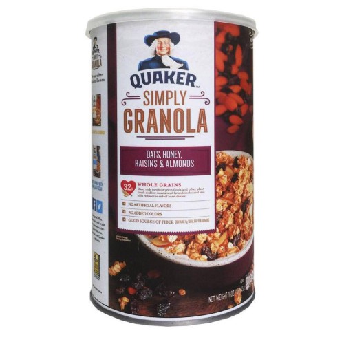 QUAKER SIMPLY GRANOLA - NGŨ CỐC ĂN LIỀN - 453G