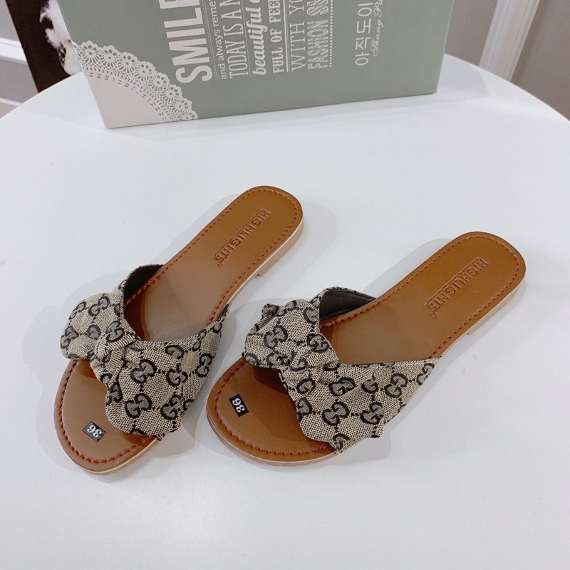 HÀNG CÓ SẴN ❄️dép lê gắn nơ♥️❄️