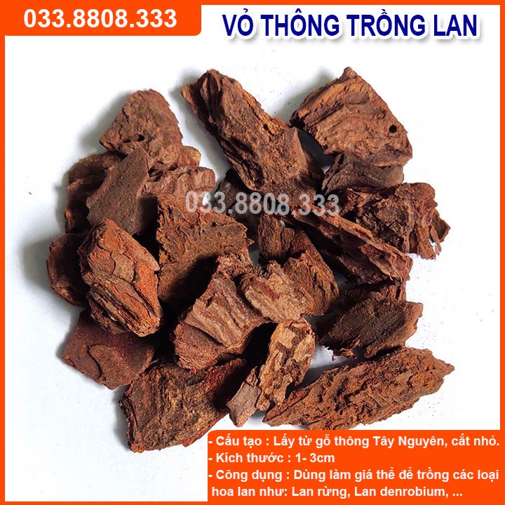 [Rẻ vô địch] Vỏ thông trồng lan loại đẹp Đã Xử Lý 1kg