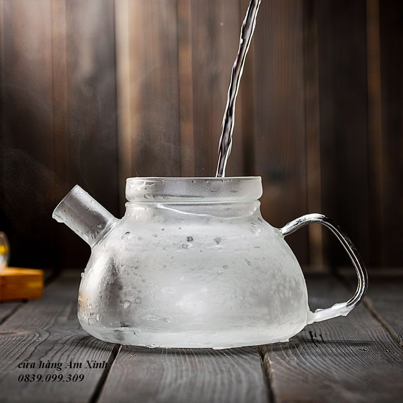 Bình thủy tinh pha trà có lõi lọc dung tích 800 ml
