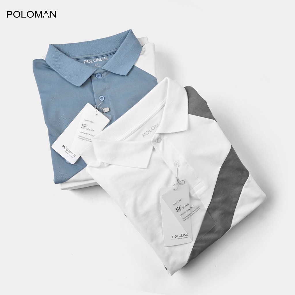 Áo POLO nam phối chéo MASTA vải cá sấu Cotton xuất xịn , chuẩn from - POLOMAN | BigBuy360 - bigbuy360.vn