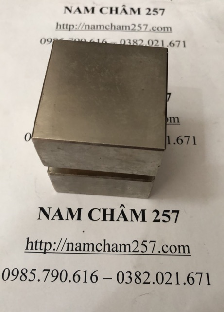 [Xả Kho Giá Xưởng] Nam châm viên 50x50x25mm, loại nam châm trắng đất hiếm lực hút siêu mạnh, cẩn thận khi sử dụng.