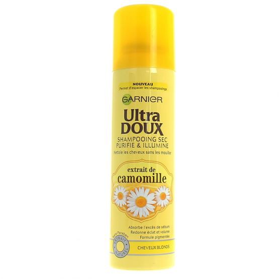 Dầu gội khô - Garnier Ultra Doux Shampooing Sec aux Extrait de Camomille Cheveux Blonds 150 ml