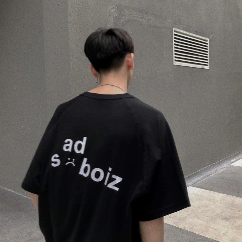 Áo thun Unisex Sadboiz nam nữ form rộng vải cotton co dãn - [ Mã L03 ]