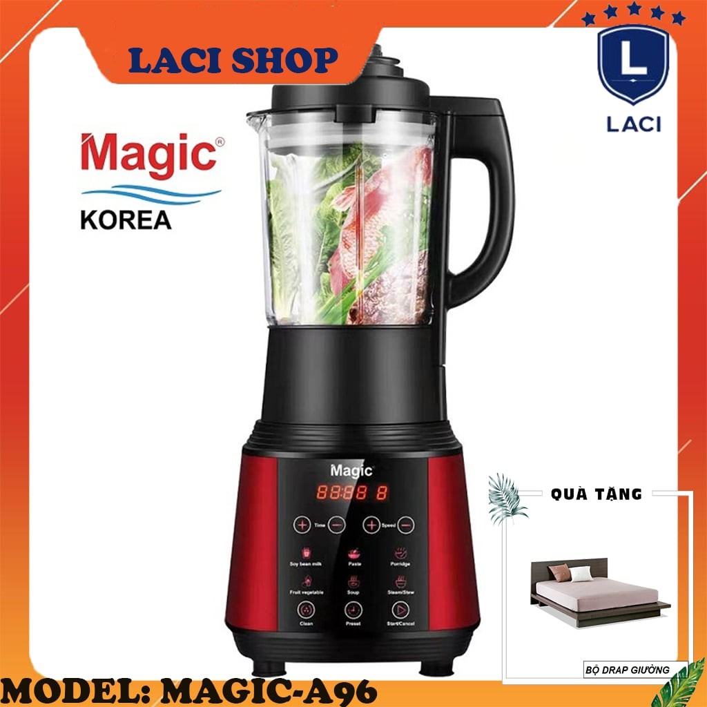 Máy Xay Nấu Sữa Hạt Magic Korea A96 | Công Suất 800W | Dung Tích 1.8L | Tặng Bộ Drap