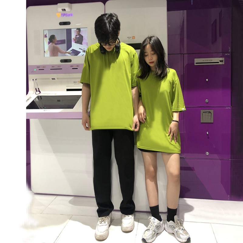 Áo thun tay lỡ form rộng nhiều màu áo phông trơn unisex kiểu dáng basic vải cotton mềm mịn TS001H | BigBuy360 - bigbuy360.vn