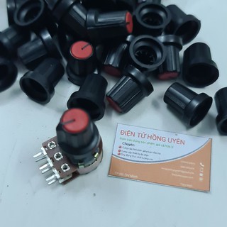 Núm vặn chiết áp (20 cái). Núm nhựa vặn đầu triết áp (biến trở)